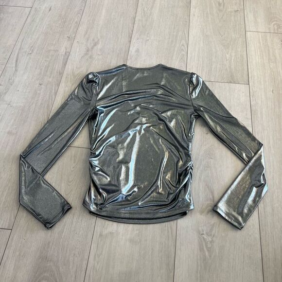 Joe's Metallic Jersey Top size s - Picture 5 of 10